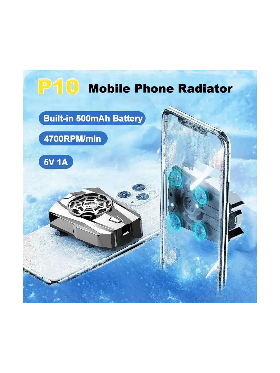 Bilişim Burada P10 Şarj Edilebilir Cep Telefonu Radyatör DC5V 1A Hava Soğutmalı Arka-Klip Oyunu Soğutucu Abs Ios Android Için Soğutma